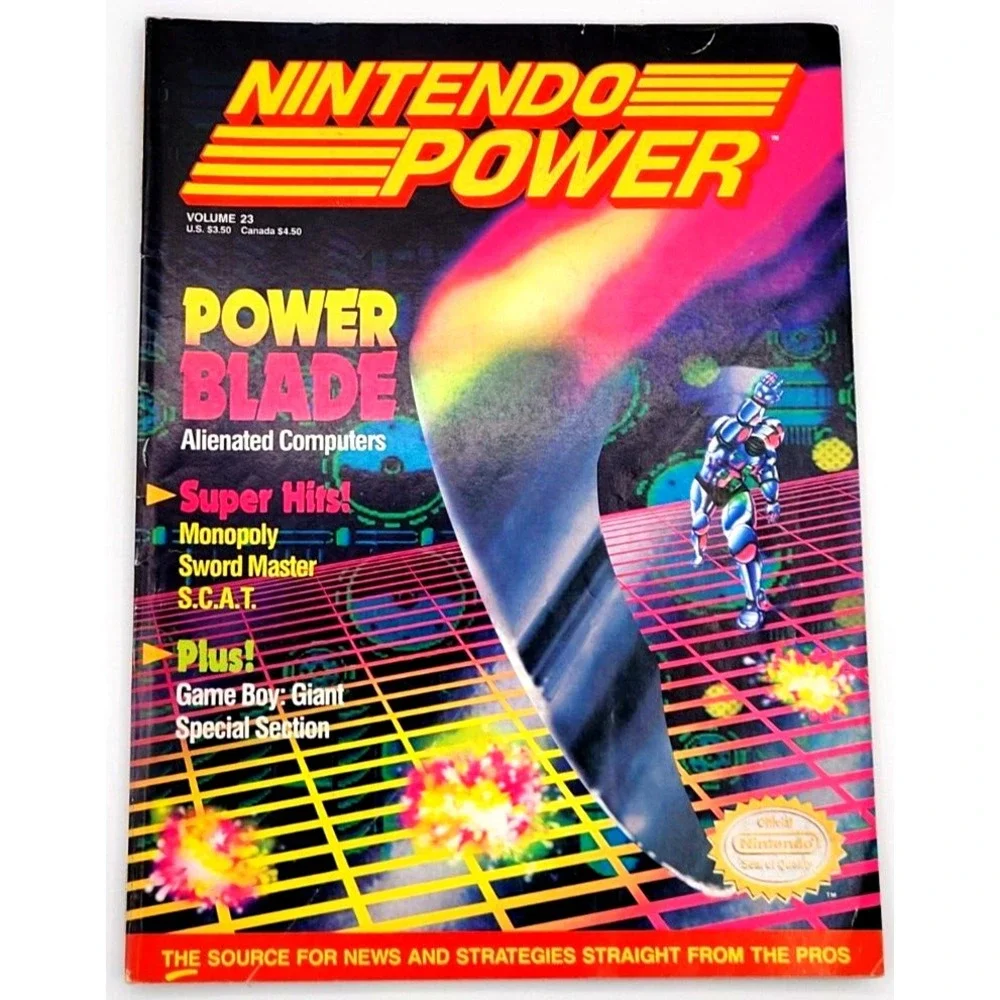 NINTENDO‎ POWER MAGAZINE VOL. 23 '91 POWER BLADE S.C.A.T. GAMEBOY SWORD MASTER